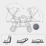Double Umbrella Stroller for Infant and Toddler (7)