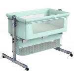 Portable Mini Crib Baby Co Sleeper Attaches to Bed Beside Bassinet (3)