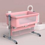 Portable Mini Crib Baby Co Sleeper Attaches to Bed Beside Bassinet (7)