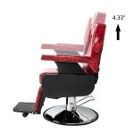 Luxury Red Barber Chair Reclining All Purpose Salon Chair Spa Chair (5)