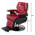 Luxury Red Barber Chair Reclining All Purpose Salon Chair Spa Chair (7)