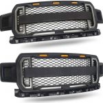 2018-2020 Ford F150 Grill Ford Raptor Grill with Amber Lights (1)