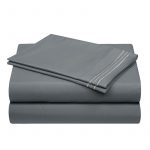 4 Pices King Size Bed Sheets 1800 Thread Count Sheets Deep Pocket Soft Microfiber Sheets-gray (1)