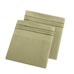 4 Pices King Size Bed Sheets 1800 Thread Count Sheets Deep Pocket Soft Microfiber Sheets-green (4)