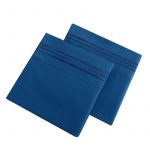 4 Pices King Size Bed Sheets 1800 Thread Count Sheets Deep Pocket Soft Microfiber Sheets-navy (6)