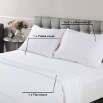 4 Pices King Size Bed Sheets 1800 Thread Count Sheets Deep Pocket Soft Microfiber Sheets-white (2)