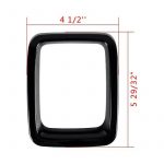 Black ABS Front Grille Grill Frame Trim Decor Fit for Jeep Compass 2017-2021 (5)