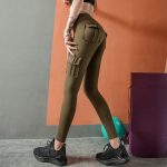 High Waist Leggings with Pockets Scrunch Yoga Pants (3)