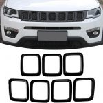 Jeep Compass Grill Covers Exterior Accessories for Jeep Compass for 2017-2019