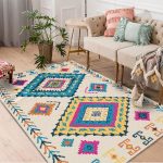 Moroccan Vintage Oriental Rugs Geometric Rug Living Room Carpet (1)