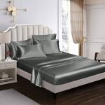 gray bed sheets