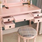Makeup Vanity Table With Mirror (3)