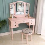 Makeup Vanity Table With Mirror (4)