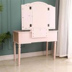 Makeup Vanity Table With Mirror (6)